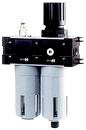 Kompineret Filter/Vandudlader/Regulatorer med TC Tågesmøring 1/4"   0 - 8 BAR